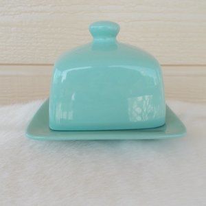 NOW Designs Aqua Color Covered Butter Dish
